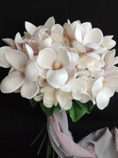 Pembe Manolya Gelin Buketi, Islak Dokulu Manolya G